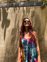 Load image into Gallery viewer, Flowy Tie-Dye Dress for Women – Boho Style, Vibrant & Comfortable