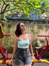 Load image into Gallery viewer, Misty Morn Ribbed Tie Dye Crop Top