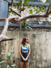 Load image into Gallery viewer, Colour Hustle Ribbed Tie Dye Crop Top