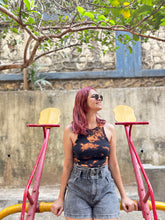 Load image into Gallery viewer, Thunderstruck Ribbed Tie Dye Crop Top