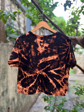 Load image into Gallery viewer, Thunderstruck Tie Dye Crop Top