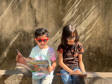 Load image into Gallery viewer, Dark Night Dream Tie Dye T shirt for Girls and Boys