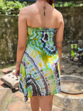 Load image into Gallery viewer, Green with Envy Off Shoulder Tie Dye Dress