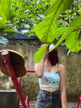 Load image into Gallery viewer, Misty Morn Ribbed Tie Dye Crop Top