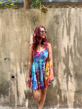 Load image into Gallery viewer, Flowy Tie-Dye Dress for Women – Boho Style, Vibrant & Comfortable