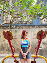 Load image into Gallery viewer, Colour Hustle Ribbed Tie Dye Crop Top