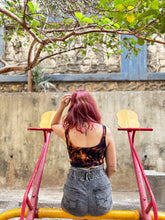 Load image into Gallery viewer, Electric Storm Ribbed Tie Dye Crop Top