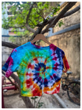 Load image into Gallery viewer, Color Pop Tie Dye Crop Top