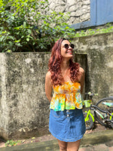 Load image into Gallery viewer, Sunset Dreamscape Tie Dye Off Shoulder Top