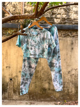 Load image into Gallery viewer, Mint Crop Top Tie Dye Coord Set
