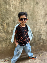 Load image into Gallery viewer, Dark Night Dream Tie Dye T shirt for Girls and Boys