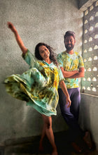 Load image into Gallery viewer, Twinning and Winning Tie Dye Set of T shirt and Dress