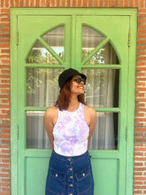 Load image into Gallery viewer, Pastel Paradise Ribbed Racerback Tie Dye Crop Top