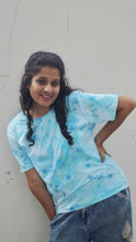 Load image into Gallery viewer, Subtle Blue Hue Tie Dye T shirt