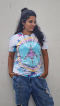 Load image into Gallery viewer, Distorted Peace Tie Dye T shirt