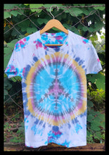 Load image into Gallery viewer, Distorted Peace Tie Dye T shirt