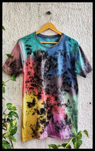 Load image into Gallery viewer, Multi Colored Crumple Reverse Tie Dye T shirt