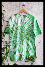 Load image into Gallery viewer, The Green on Green Spiral Tie Dye T shirt
