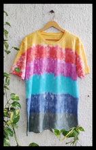 Load image into Gallery viewer, Horizontal Blast of Colors Tie Dye T shirt