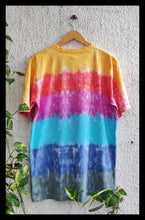 Load image into Gallery viewer, Horizontal Blast of Colors Tie Dye T shirt