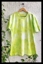 Load image into Gallery viewer, Subtle Yellow and Green Splash Tie Dye T shirt