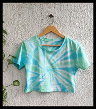 Load image into Gallery viewer, Dual Swirl Tie Dye Crop Top