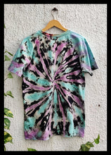 Load image into Gallery viewer, Spread Spiral Reverse Tie Dye T shirt