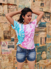 Load image into Gallery viewer, Partitioned Tie Dye T shirt