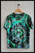 Load image into Gallery viewer, Steel Grey and Green Geode Tie Dye T shirt