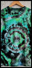 Load image into Gallery viewer, Steel Grey and Green Geode Tie Dye T shirt