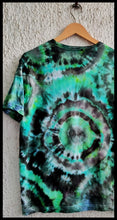 Load image into Gallery viewer, Steel Grey and Green Geode Tie Dye T shirt