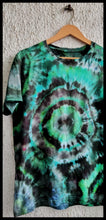 Load image into Gallery viewer, Steel Grey and Green Geode Tie Dye T shirt