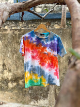 Load image into Gallery viewer, Split Colored Tie Dye T shirt