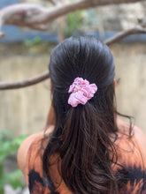 Load image into Gallery viewer, Lilac with Peachy Tint Tie Dye Scrunchie
