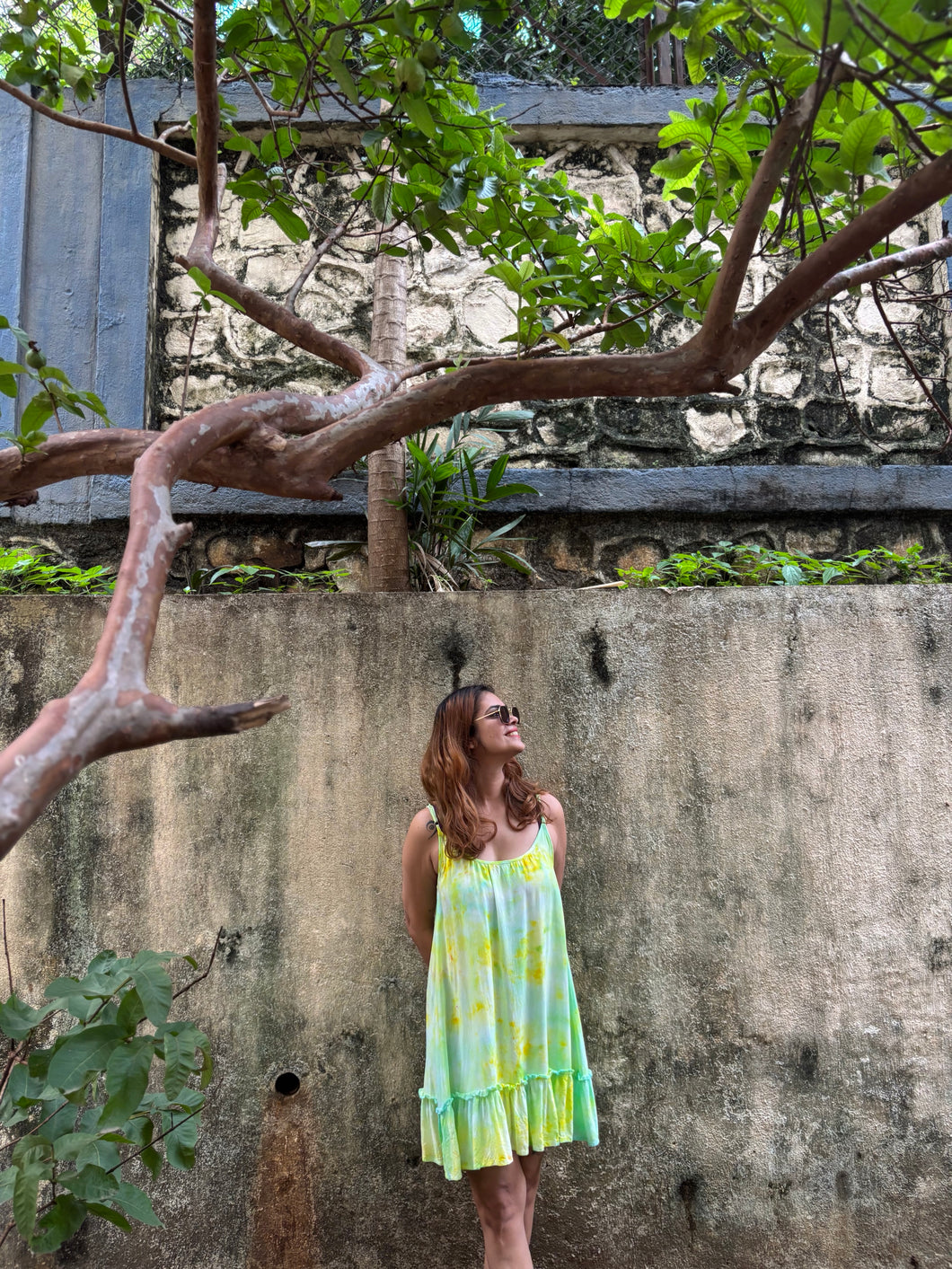 Citrus Glow Tie Dye Dress