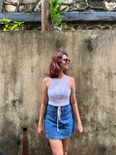 Load image into Gallery viewer, Pastel Paradise Ribbed Racerback Tie Dye Crop Top
