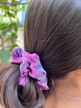 Load image into Gallery viewer, Magenta with Mint Tie Dye Scrunchie
