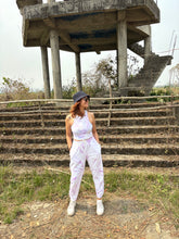 Load image into Gallery viewer, Lavender Lounge Look Tie Dye Ribbed Crop Top Coord Set
