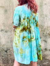 Load image into Gallery viewer, Tri-Tone Tie Dye Shirt Dress
