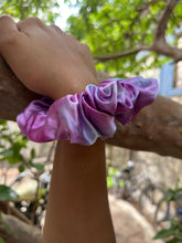 Load image into Gallery viewer, Magenta with Mint Tie Dye Scrunchie
