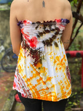 Load image into Gallery viewer, Autumn Sunset Tie Dye Off Shoulder Top
