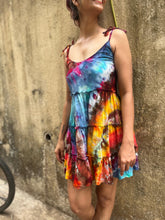 Load image into Gallery viewer, Flowy Colourful Tie Dye Dress
