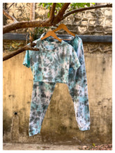 Load image into Gallery viewer, Mint Crop Top Tie Dye Coord Set
