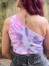 Load image into Gallery viewer, Pink Paradise Ribbed Tie Dye Crop Top
