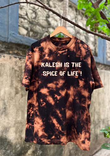 Kalesh oversized multicolor tie-dye T-shirt front view