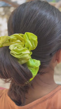 Load and play video in Gallery viewer, Sunshine Tie Dye Scrunchie
