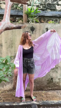 Load and play video in Gallery viewer, Silent Bloom Tie Dye Long Shrug
