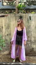 Load and play video in Gallery viewer, Silent Bloom Tie Dye Long Shrug
