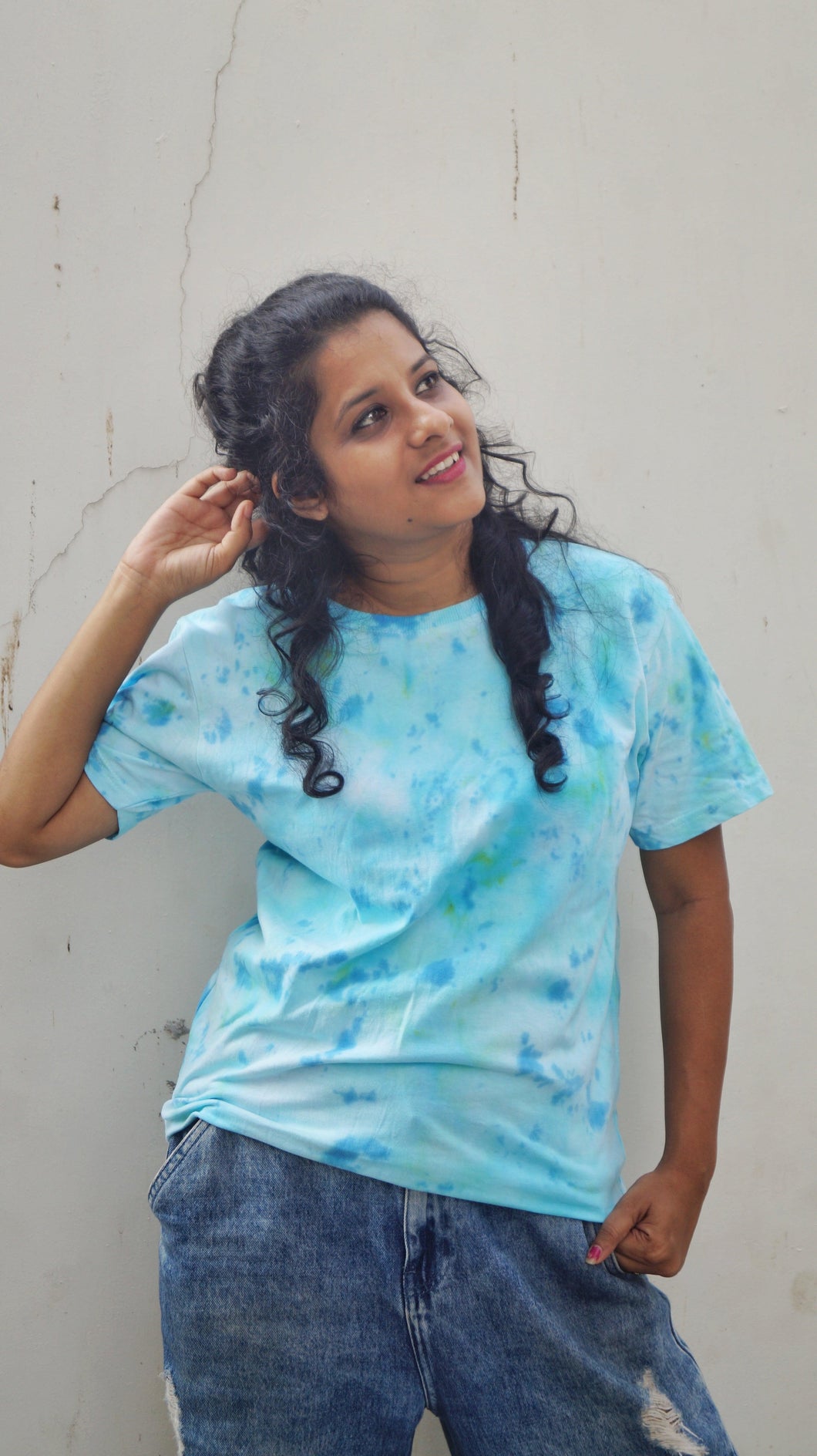 Subtle Blue Hue Tie Dye T shirt