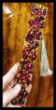 Load image into Gallery viewer, Rose Petals Resin Bookmark
